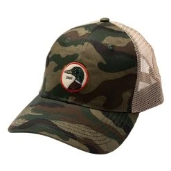 Duck Head Circle Patch Trucker Hat - Camo