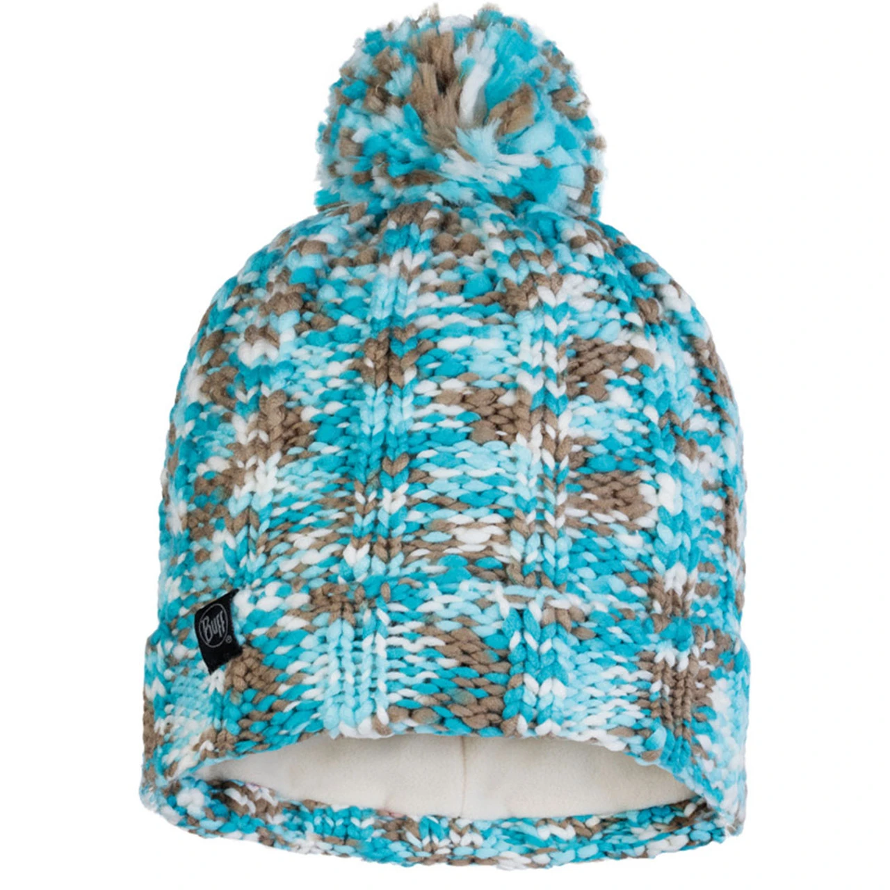 Buff Livy Knitted And Fleece Hat