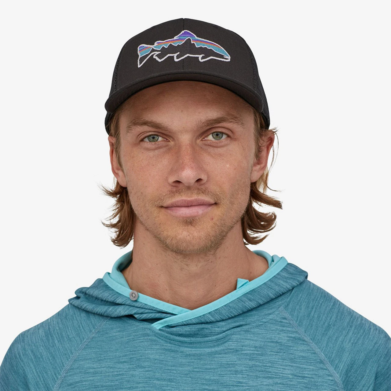 Patagonia Fitz Roy Trout Trucker Hat - Black - Image 3