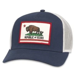 American Needle Republic Of Texas Bison Trucker Hat
