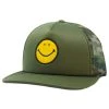 Smiley Face Trucker Hat - Camo
