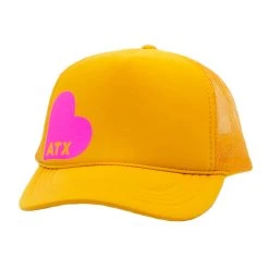 Jean & James ATX Heart Trucker Hat - Gold