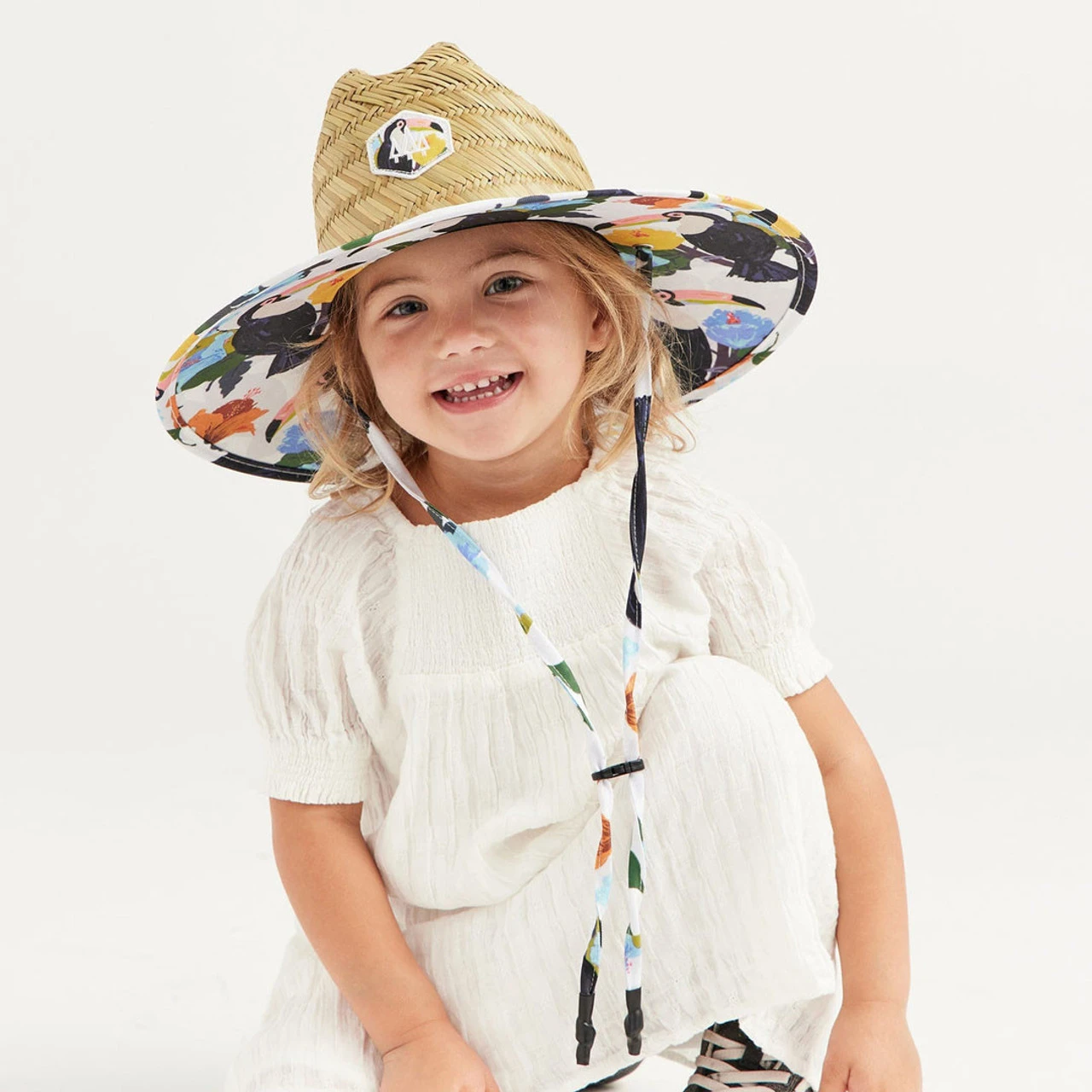 Hemlock Little Kids' Straw Lifeguard Hat - Sammy - Image 5