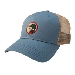 Duck Head Circle Patch Trucker Hat - Steel