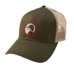 Duck Head Circle Patch Trucker Hat - Pine