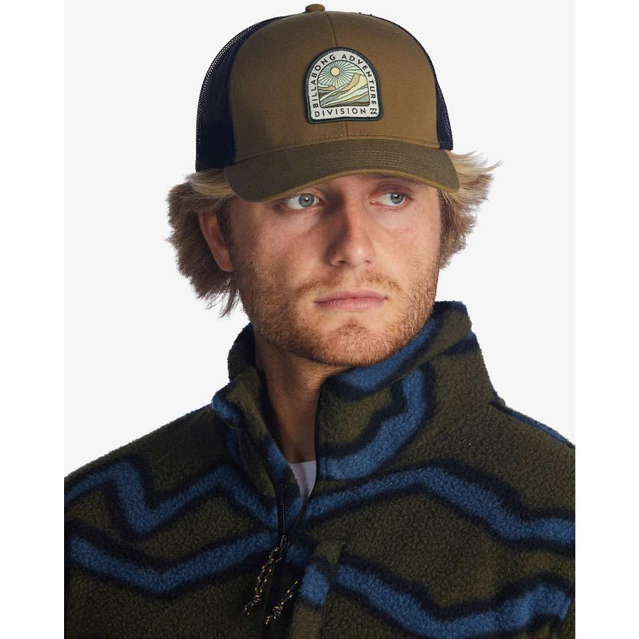 Men's A/Div Walled Trucker Hat - Military - Image 6