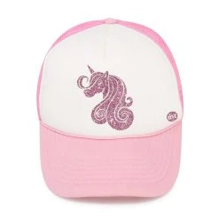 Mother Trucker Girls' Unicorn Princess Trucker Hat
