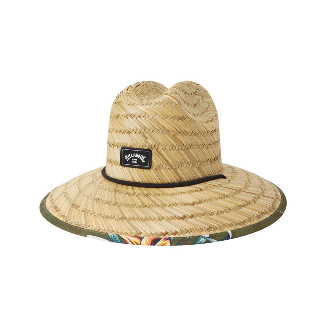 Billabong Men's Tides Print Straw Lifeguard Hat - Military Black - Image 2