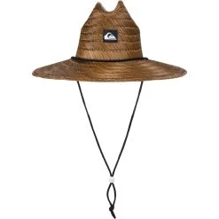 Quiksilver Pierside Straw Lifeguard Hat - Dark Brown