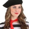 Black Beret Mime Hat