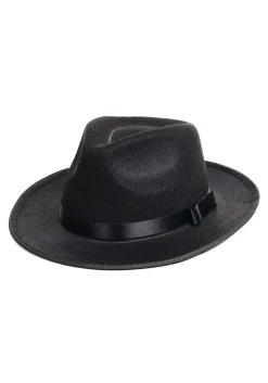 Black Gangster Costume Hat