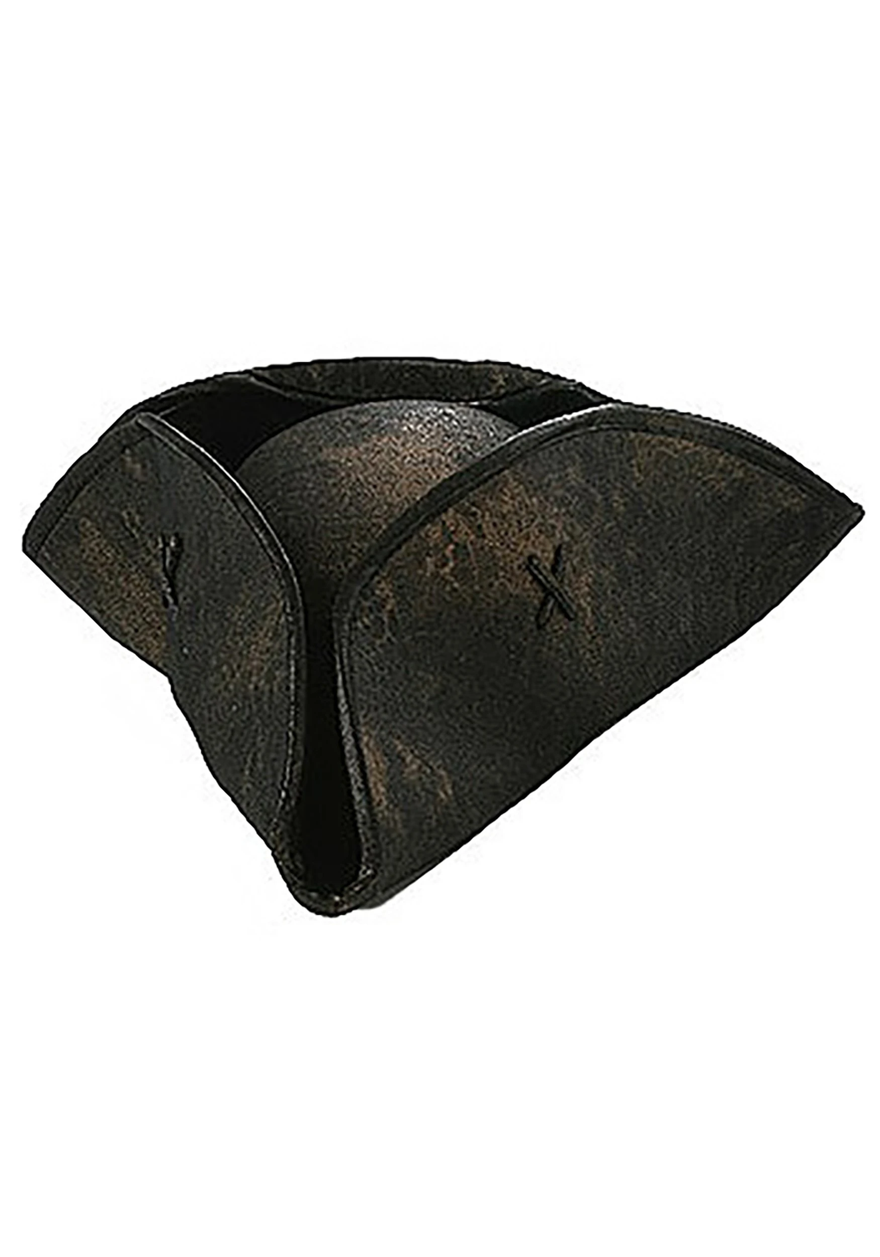 Black Tricorne Pirate Hat Costume Accessory