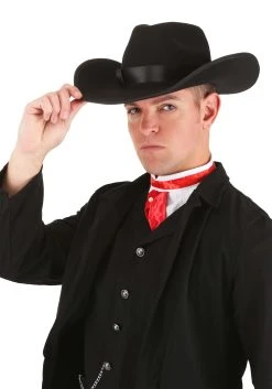 Black Cowboy Costume Hat Accessory