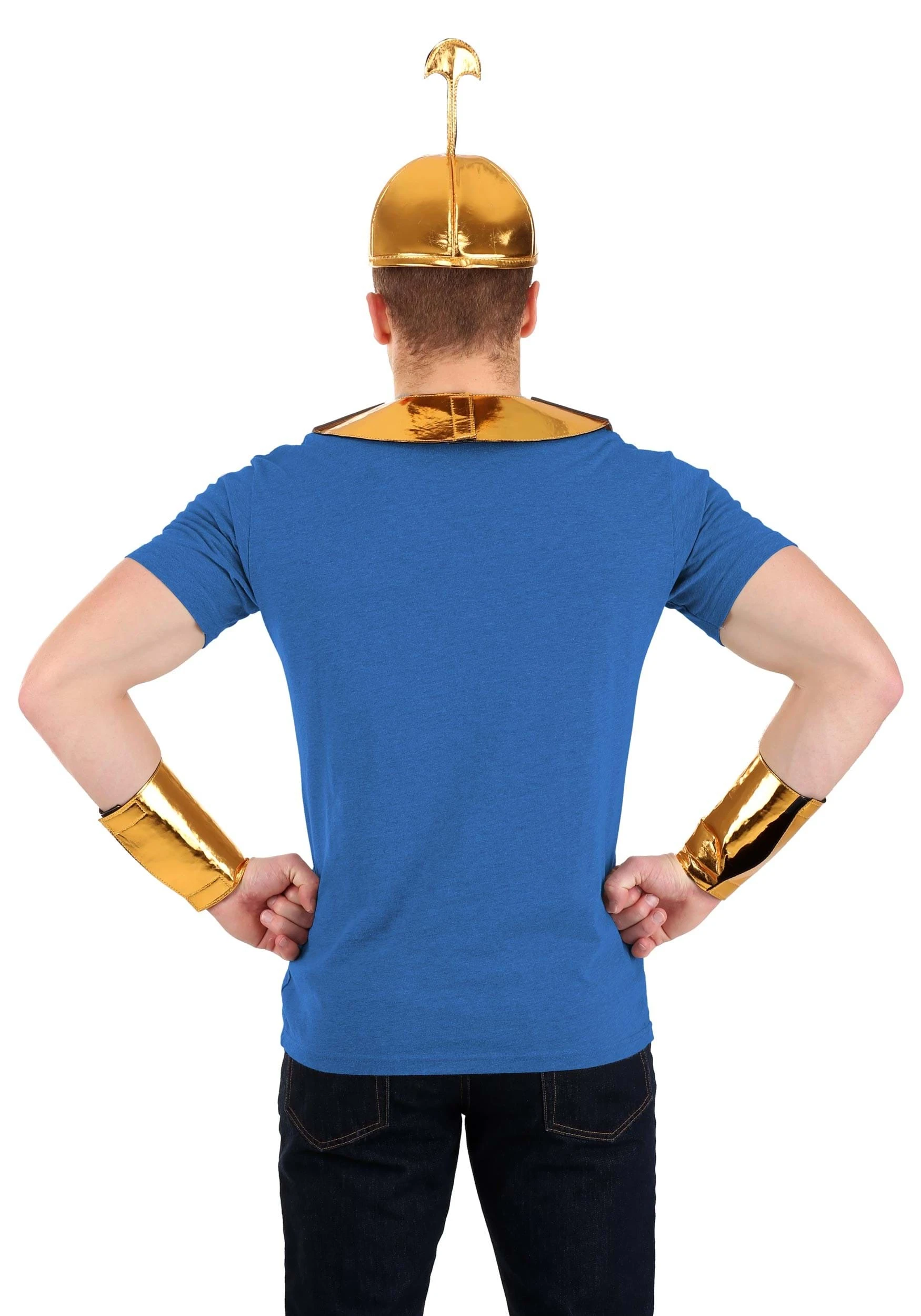 Disney Emperor's New Groove Kronk Hat, Collar & Cuffs Costume Kit - Image 2