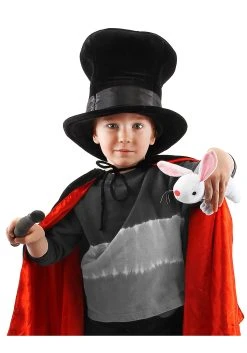 Kid's Plush Magician Costume Hat With Rabbit