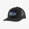 Patagonia P-6 Logo Trucker Hat - Black