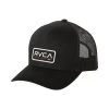 Rvca Men's Ticket III Trucker Hat - Black / Black