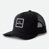 Brixton Men's Alpha Block Crossover MP Mesh Trucker Hat